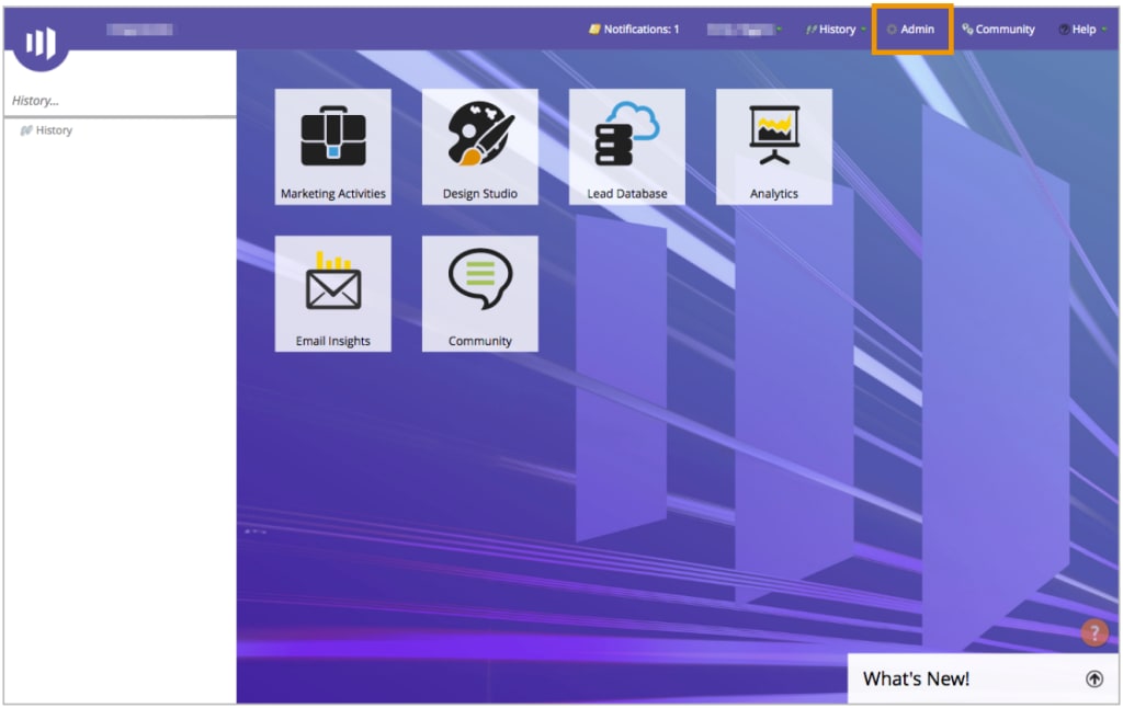 Marketo Home page